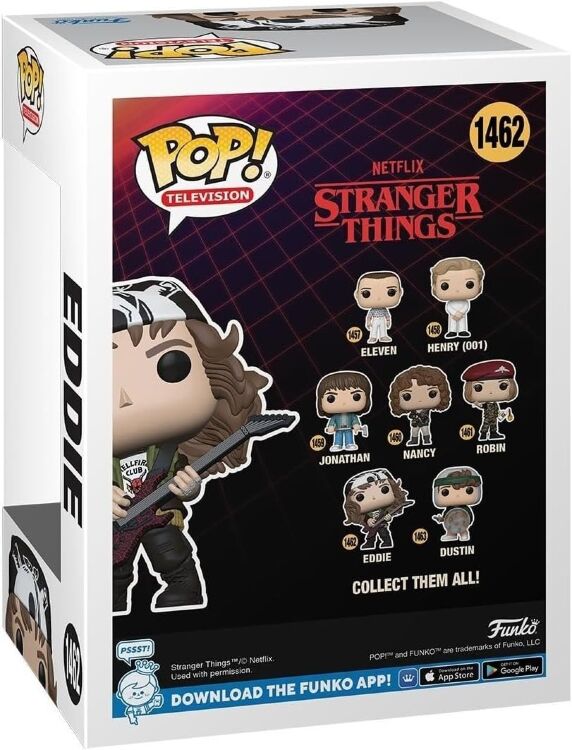 Фігурка Funko TV Stranger Things Eddie фанко Дуже дивні справи Едді 1462