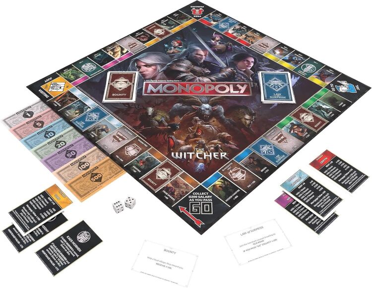 Монополія настільна гра The Witcher Monopoly Відьмак USA Монополія настільна гра The Witcher Monopoly Відьмак USA