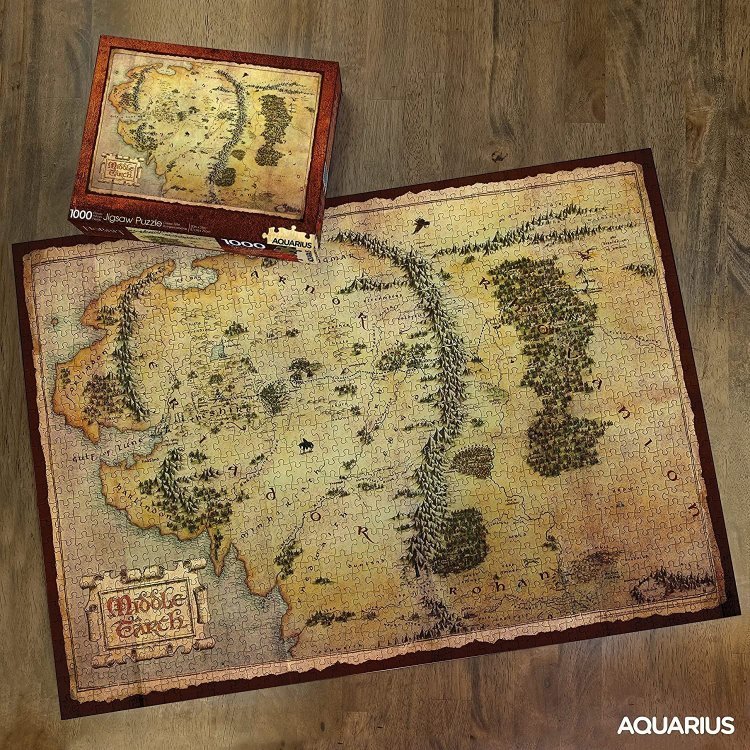 Пазл Lord of the Rings AQUARIUS Hobbit Middle Earth Map Puzzle Властелин колец Карта Средиземья 1000 шт. Пазл Lord of the Rings AQUARIUS Hobbit Middle Earth Map Puzzle Властелин колец Карта Средиземья 1000 шт.