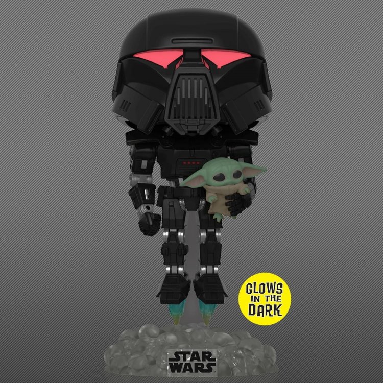 Фігурка Funko Star Wars Mandalorian Dark Trooper with Grogu фанко 488 Exclusive Фігурка Funko Star Wars Mandalorian Dark Trooper with Grogu фанко 488 Exclusive