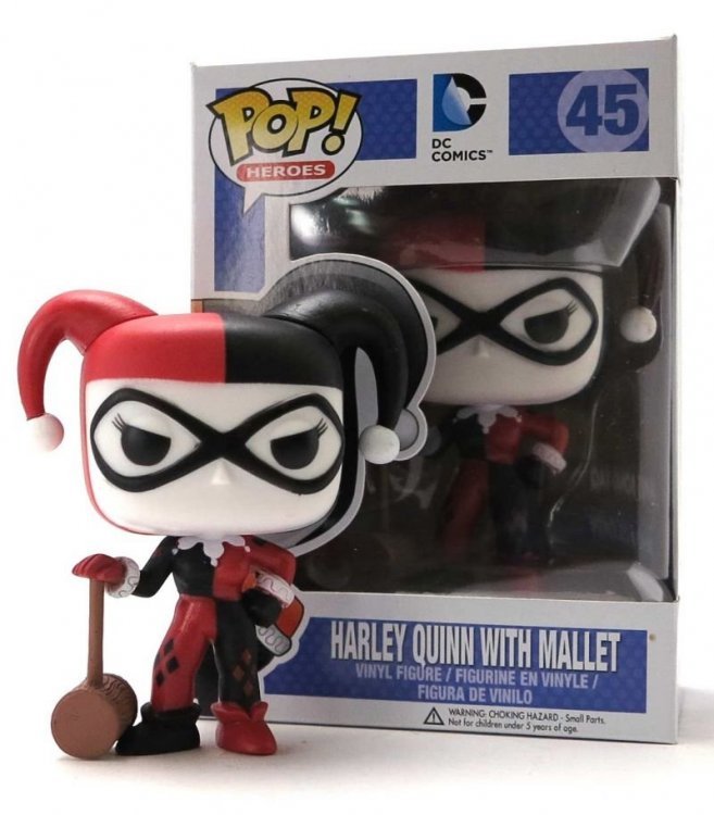 Фігурка Funko Super Heroes: Harley Quinn With Mallet 45 Харлі Квінн фанко Фігурка Funko Super Heroes: Harley Quinn With Mallet 45 Харлі Квінн фанко