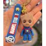 Брелок подвеска на рюкзак Marvel Groot 3D Keychain Грут Backpack