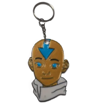 Брелок Avatar: The Last Airbender Aang Аватар на Аанг Keychain ABS пластик 4 см.