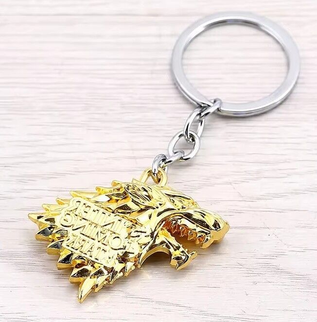 Брелок Game of Thrones Stark Wolf (Winter is Coming) цвет gold Брелок Game of Thrones Stark Wolf (Winter is Coming) цвет gold