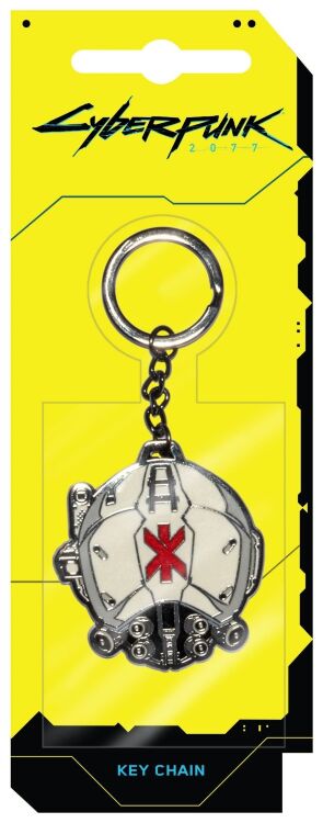 Брелок JINX Cyberpunk 2077 Heads Up Metal Keychain  