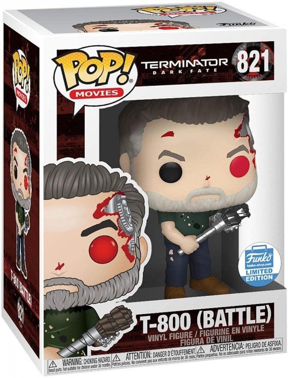 Фігурка Funko Terminator T-800 Battle (Limited Edition) 821 фанко термінатор Фігурка Funko Terminator T-800 Battle (Limited Edition) 821 фанко термінатор