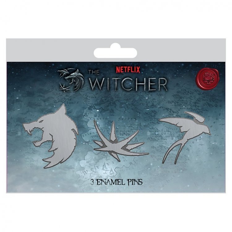 Відьмак Netflix набір значків: The Witcher Trinity Sigils 3-Pack Відьмак Netflix набір значків: The Witcher Trinity Sigils 3-Pack
