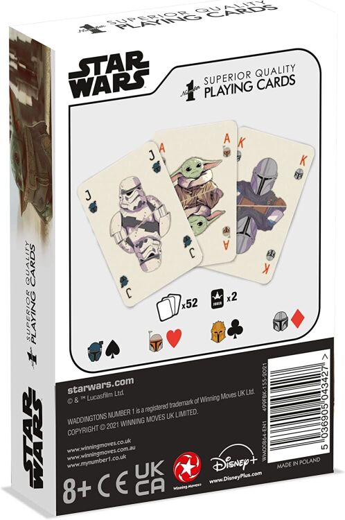 Игральные карты Star Wars The Mandalorian Playing Cards Game Waddingtons Number 1 Игральные карты Star Wars The Mandalorian Playing Cards Game Waddingtons Number 1