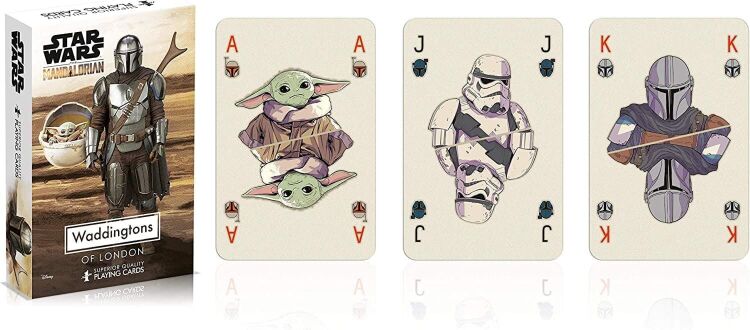 Игральные карты Star Wars The Mandalorian Playing Cards Game Waddingtons Number 1 Игральные карты Star Wars The Mandalorian Playing Cards Game Waddingtons Number 1
