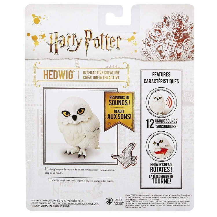 Фігурка Harry Potter Hedwig Interactive Creature Сова Букля говорить  Фігурка Harry Potter Hedwig Interactive Creature Сова Букля говорить