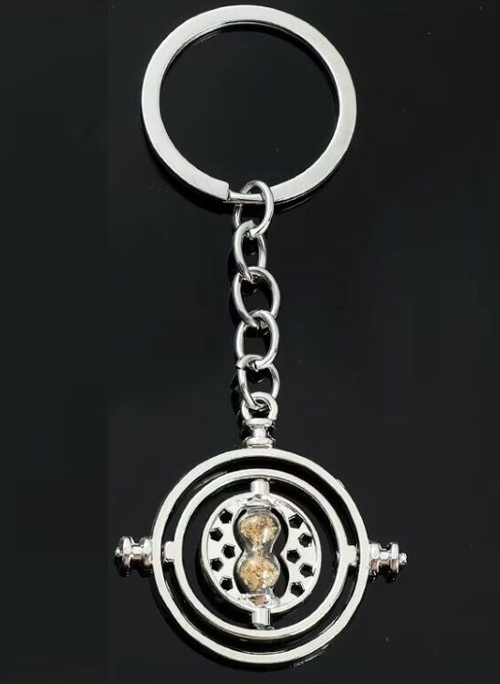 Брелок Harry Potter Time Turner Keychain Маховик часу Гаррі Поттер срібний Брелок Harry Potter Time Turner Keychain Маховик часу Гаррі Поттер срібний