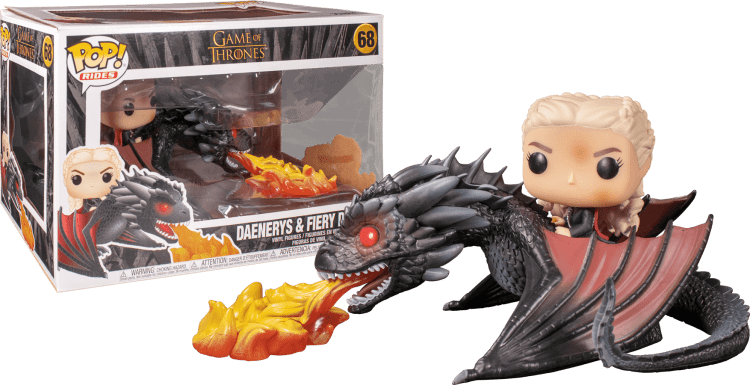 Фігурка Funko Pop! Rides TV: Game of Thrones - Daenerys On Fiery Drogon Фігурка Funko Pop! Rides TV: Game of Thrones - Daenerys On Fiery Drogon
