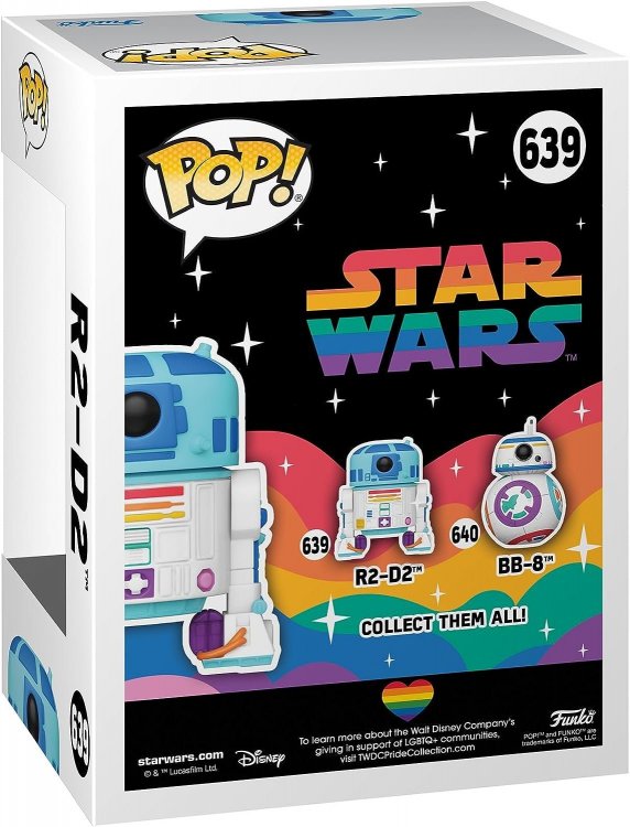 Фігурка Funko Star Wars: Pride 2023 - R2-D2 Фанко Зоряні війни Р2-Д2 639 Фігурка Funko Star Wars: Pride 2023 - R2-D2 Фанко Зоряні війни Р2-Д2 639