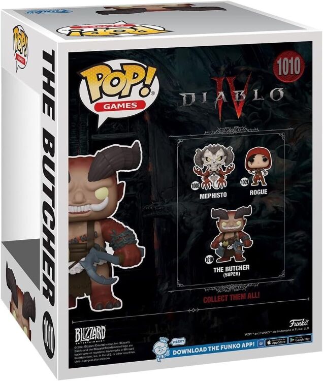 Фигурка Funko Games: Diablo 4 The Butcher Фанко Диабло Мясник 1010 Фигурка Funko Games: Diablo 4 The Butcher Фанко Диабло Мясник 1010