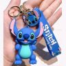 Брелок подвеска на рюкзак Stitch Blue Стич 3D Keychain Backpack