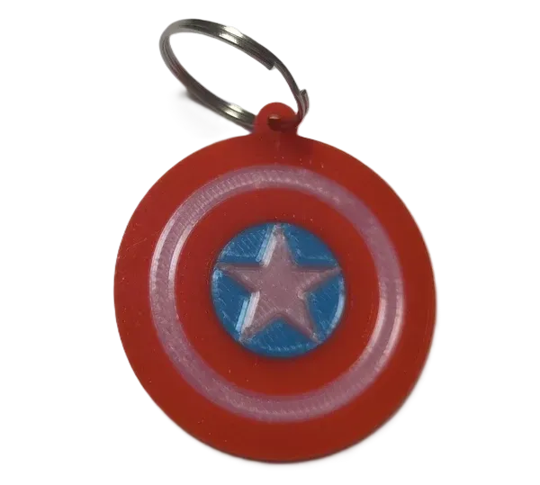 Брелок Marvel Captain America Keychain Капитан Америка ABS пластик 5 см.