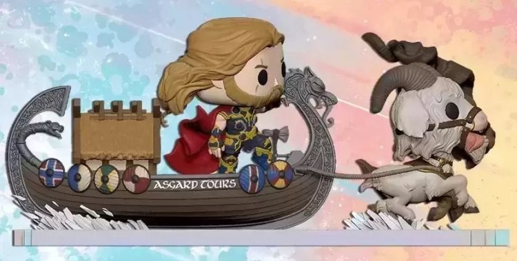 Фигурка Funko Marvel Thor: Love and Thunder The Goat Boat Фанко Тор лодка с козлами 290 Фигурка Funko Marvel Thor: Love and Thunder The Goat Boat Фанко Тор лодка с козлами 290