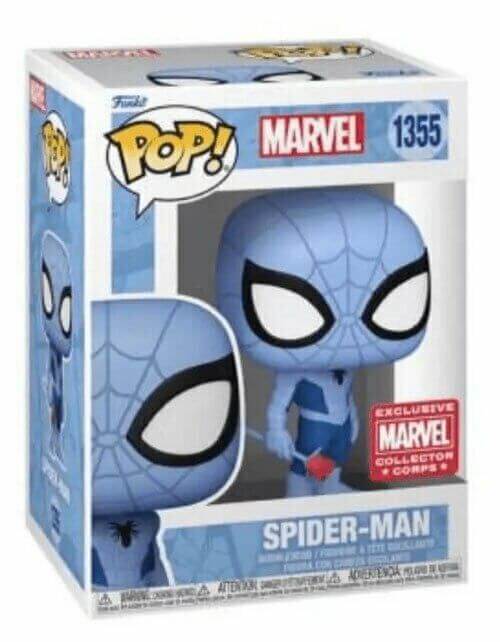 Фигурка Funko Marvel Spiderman Blue Фанко Человек паук с розой (Collector Corps Exclusive) 1355 Фигурка Funko Marvel Spiderman Blue Фанко Человек паук с розой (Collector Corps Exclusive) 1355