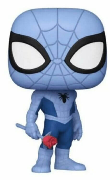 Фигурка Funko Marvel Spiderman Blue Фанко Человек паук с розой (Collector Corps Exclusive) 1355 Фигурка Funko Marvel Spiderman Blue Фанко Человек паук с розой (Collector Corps Exclusive) 1355