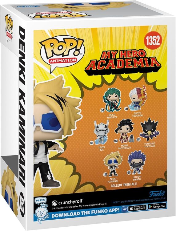 Фігурка Funko My Hero Academia Denki Kaminari фанко Моя Геройська Академія Денки Камінарі (Amazon Exclusive) 1352 Фігурка Funko My Hero Academia Denki Kaminari фанко Моя Геройська Академія Денки Камінарі (Amazon Exclusive) 1352
