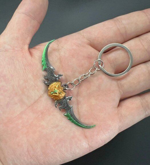 Брелок World of Warcraft Warglaive Of Azzinoth Бойові гліфи Аззинота 7 см. №2 Брелок World of Warcraft Warglaive Of Azzinoth Бойові гліфи Аззинота 7 см. №2