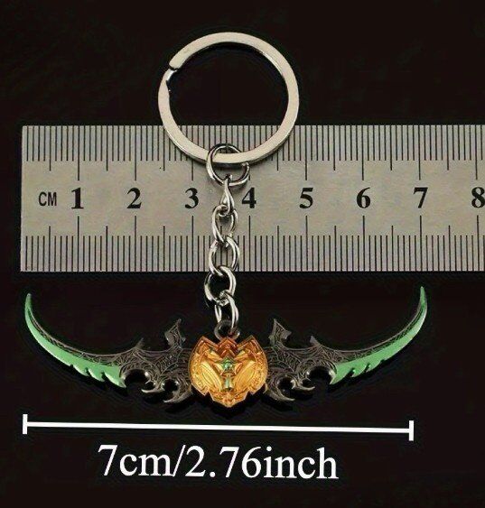 Брелок World of Warcraft Warglaive Of Azzinoth Бойові гліфи Аззинота 7 см. №2 Брелок World of Warcraft Warglaive Of Azzinoth Бойові гліфи Аззинота 7 см. №2