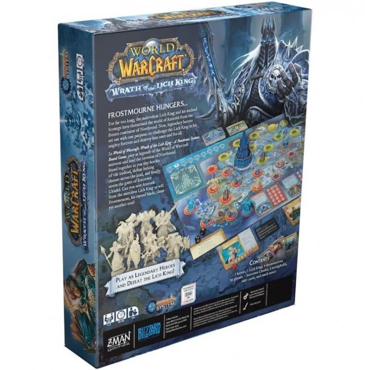 Настольная игра Blizzard World of Warcraft Wrath of the Lich King Pandemic Board Game