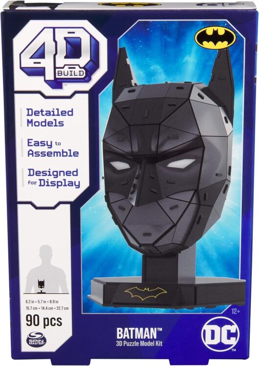 Пазл 4D Build DC Batman Puzzle Model Kit 3D картон Бетмен 90 шт.