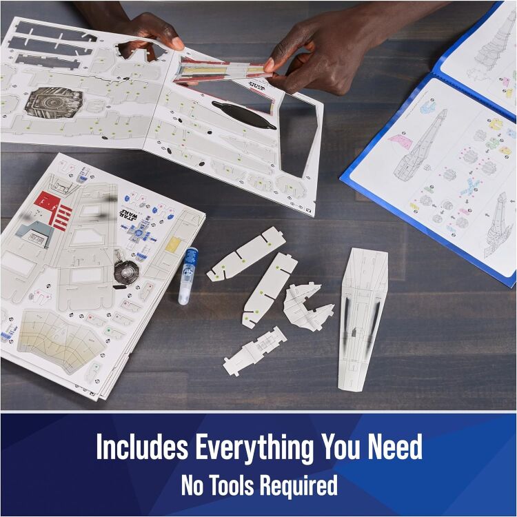 Пазл 4D Build Star Wars T-65 X-Wing Starfighter puzzle 3D картон Звёздный истребитель 160 шт.  Пазл 4D Build Star Wars T-65 X-Wing Starfighter puzzle 3D картон Звёздный истребитель 160 шт.