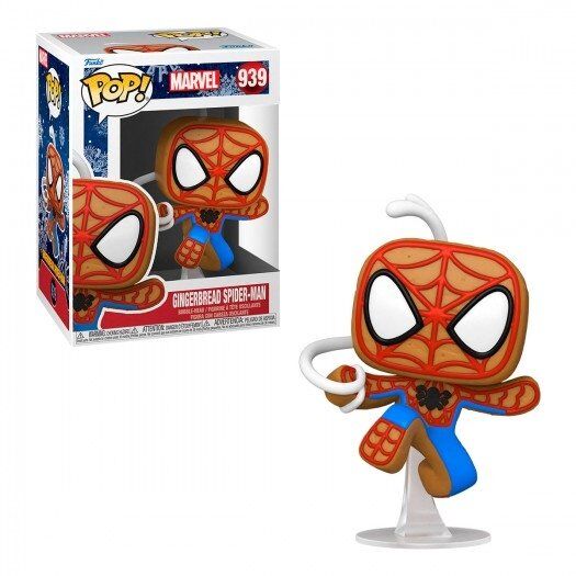 Фігурка Funko POP Marvel: Holiday Gingerbread Spider-man Людина Павук фанко 939