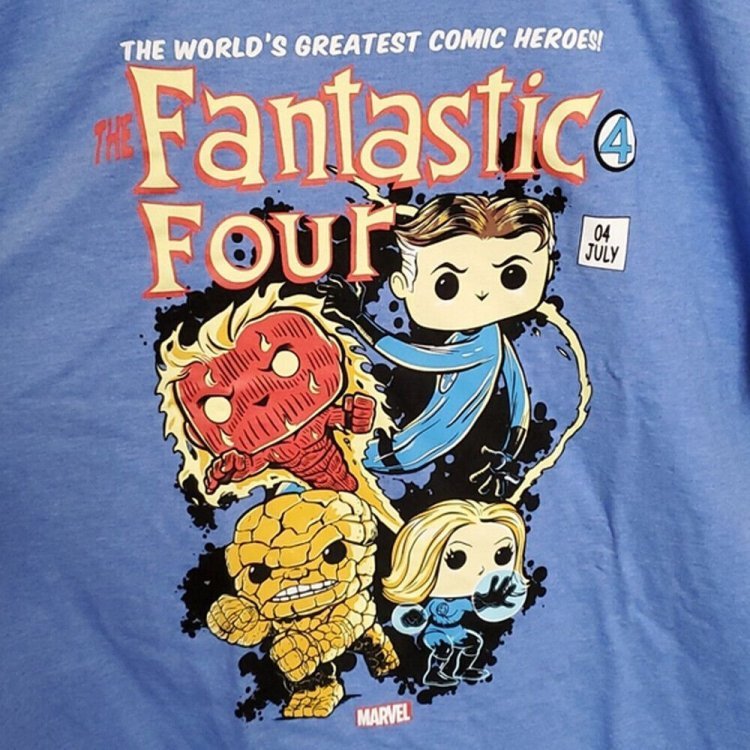 Футболка Funko Marvel Fantastic Four Collector Corps T-Shirt фанко Фантастична четвірка (розмір L) Футболка Funko Marvel Fantastic Four Collector Corps T-Shirt фанко Фантастична четвірка (розмір L)