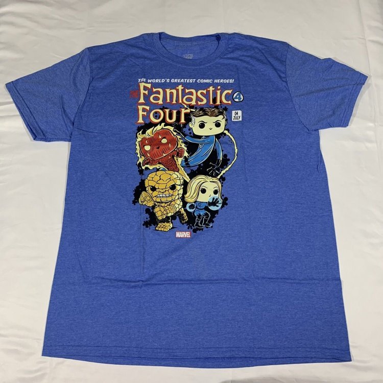 Футболка Funko Marvel Fantastic Four Collector Corps T-Shirt фанко Фантастична четвірка (розмір L) Футболка Funko Marvel Fantastic Four Collector Corps T-Shirt фанко Фантастична четвірка (розмір L)