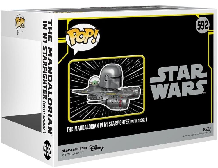 Фигурка Funko Star Wars The Mandalorian in N1 Starfighter with Grogu фанко Мандалорец с Грогу Exclusive 592 Фигурка Funko Star Wars The Mandalorian in N1 Starfighter with Grogu фанко Мандалорец с Грогу Exclusive 592