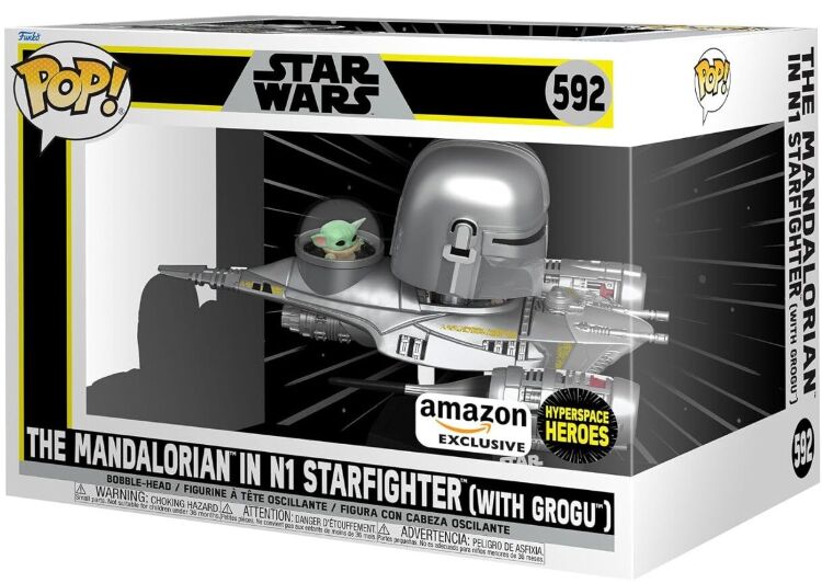 Фигурка Funko Star Wars The Mandalorian in N1 Starfighter with Grogu фанко Мандалорец с Грогу Exclusive 592 Фигурка Funko Star Wars The Mandalorian in N1 Starfighter with Grogu фанко Мандалорец с Грогу Exclusive 592