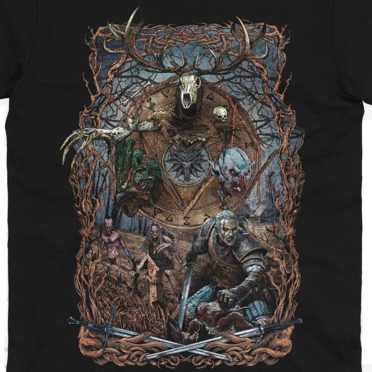 Футболка Morze The Witcher 3 Geralt and Leshen Ведьмак Леший и Геральт (размер L) Футболка Morze The Witcher 3 Geralt and Leshen Ведьмак Леший и Геральт (размер L)