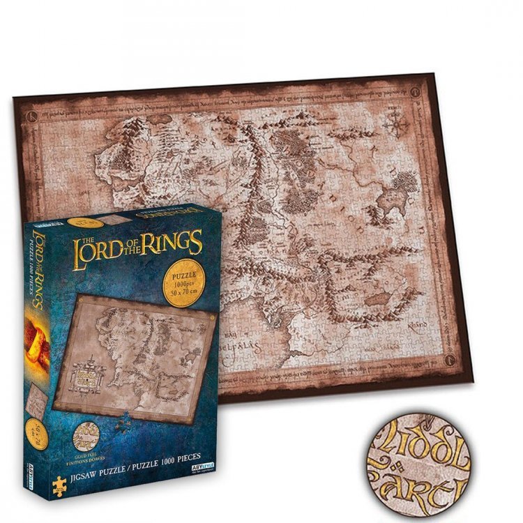 Пазл Lord of The Rings Middle Earth puzzle Властелин колец Карта Средиземья 1000 шт. Пазл Lord of The Rings Middle Earth puzzle Властелин колец Карта Средиземья 1000 шт.