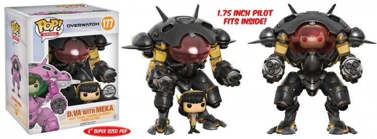 Фігурка Overwatch Funko Pop! Vinyl Carbon Fiber D.Va and MEKA Buddy (Blizzard Exclusive) Фігурка Overwatch Funko Pop! Vinyl Carbon Fiber D.Va and MEKA Buddy (Blizzard Exclusive)