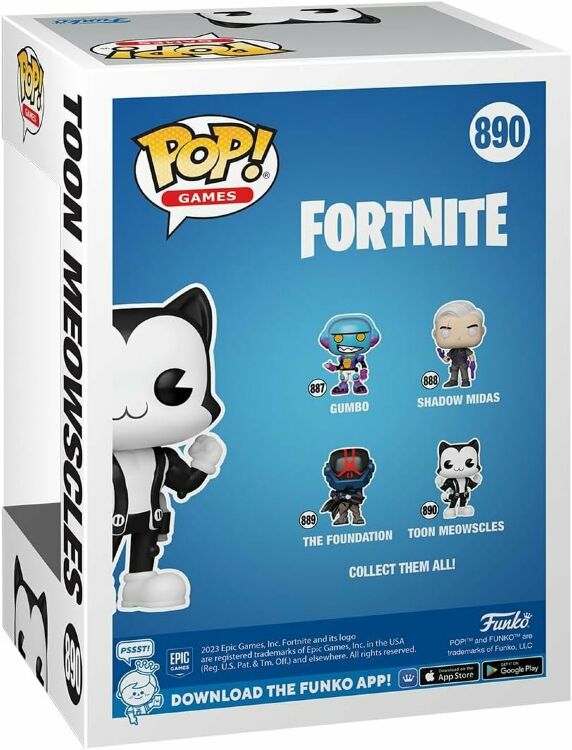 Фигурка Funko Fortnite Toon Meowscles фанко Фортнайт 890 Фигурка Funko Fortnite Toon Meowscles фанко Фортнайт 890