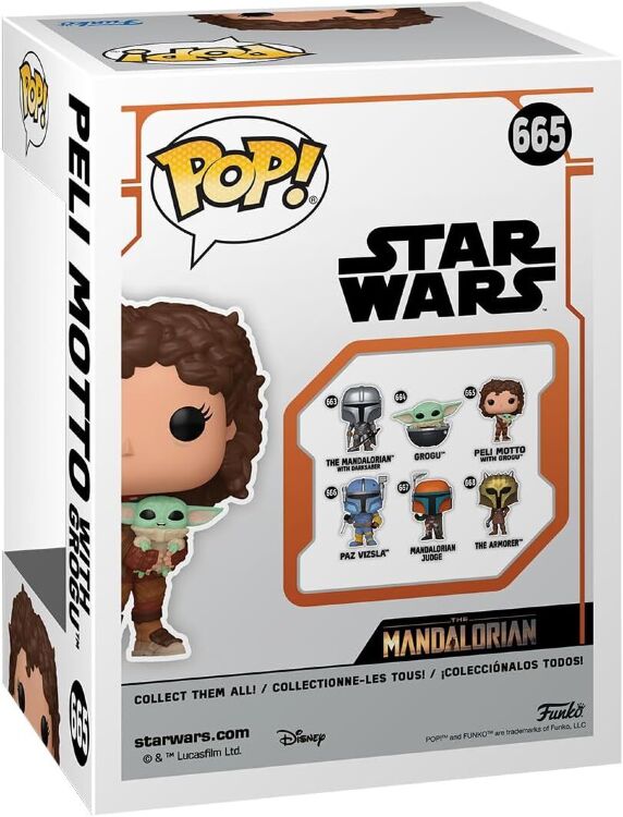 Фигурка Funko Star Wars Mandalorian Peli Motto with Grogu Фанко Мандалорец Пели с Грогу 665 Фигурка Funko Star Wars Mandalorian Peli Motto with Grogu Фанко Мандалорец Пели с Грогу 665