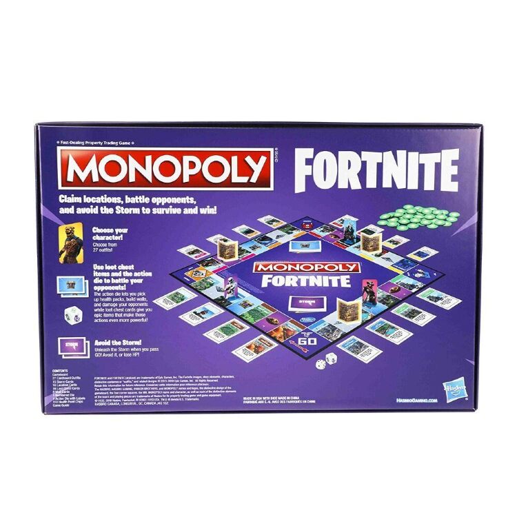 Монополія настільна гра Фортнайт Monopoly Game: Fortnite Edition NEW (27 нових персонажів)