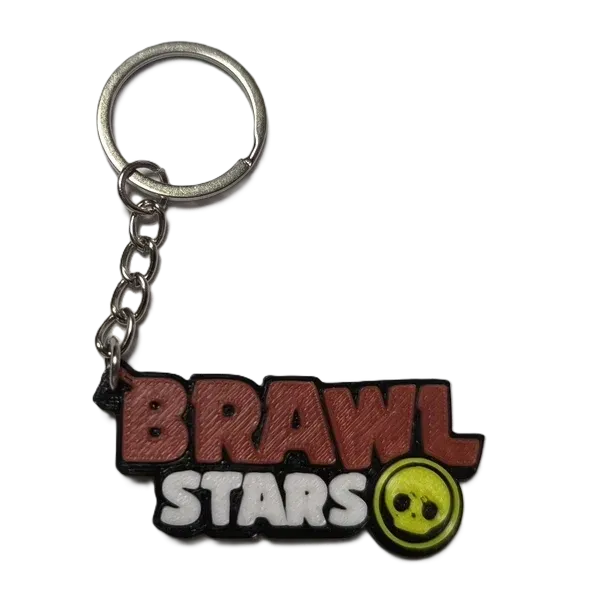Брелок Brawl Stars Logo Keychain Бравл старс Лого ABS пластик 5 см.