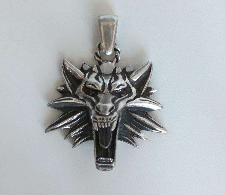 Медальйон 3D Відьмак (The Witcher) Сріблення