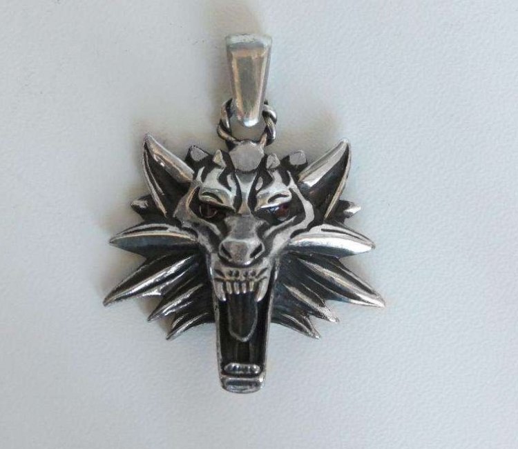 Медальйон 3D Відьмак (The Witcher) Сріблення