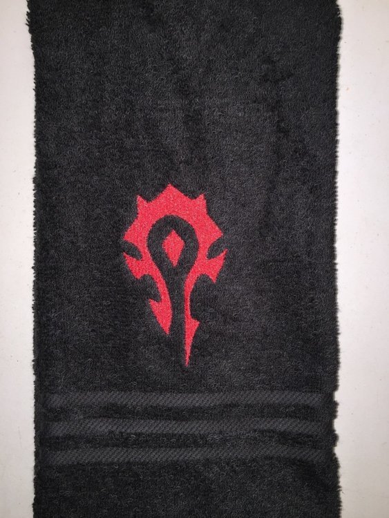 Рушник зі знаком Орди (Horde World of Warcraft Towel) 35 x 62 cm Рушник зі знаком Орди (Horde World of Warcraft Towel) 35 x 62 cm