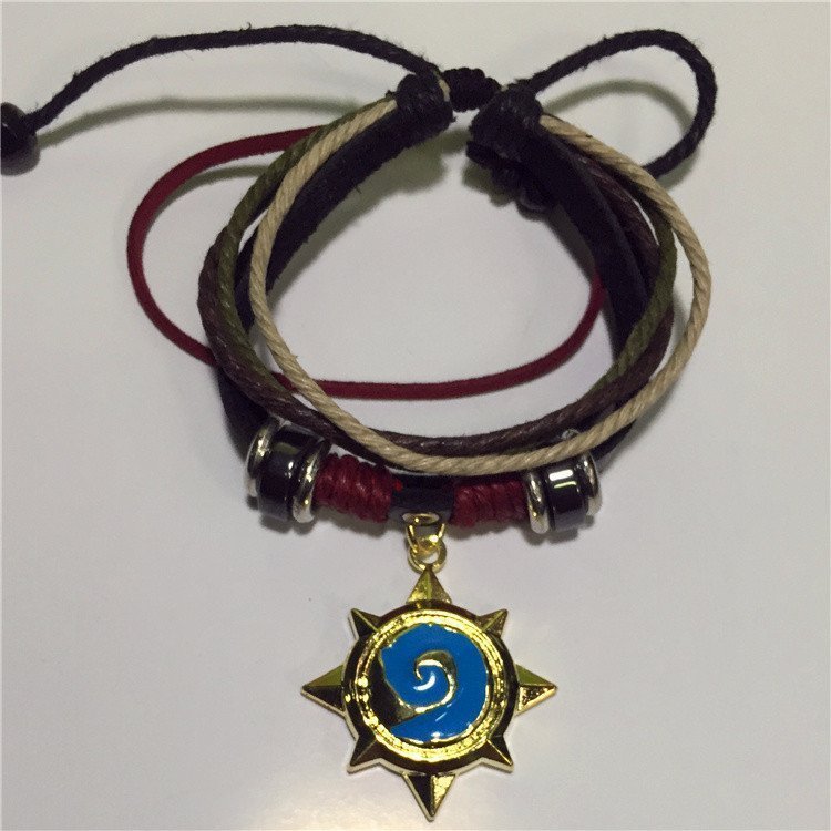 Браслет - World of Warcraft Hearthstone (кожа + метал) Браслет - World of Warcraft Hearthstone (кожа + метал)