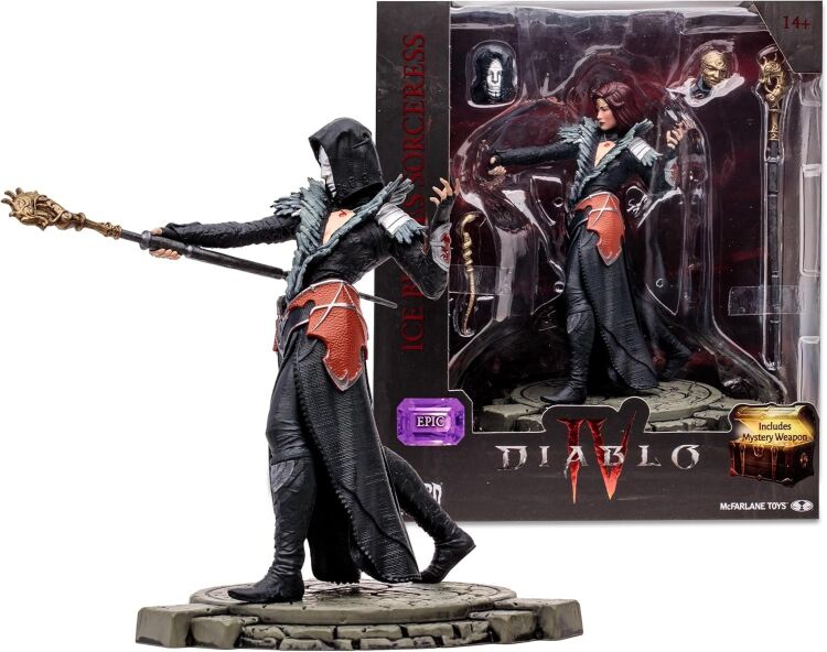 Фигурка McFarlane Diablo IV Ice Blades Sorceress Epic Figure Диабло Ледяной колдун 20 см.