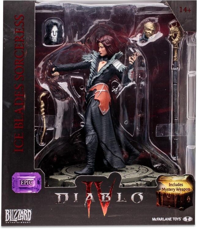 Фигурка McFarlane Diablo IV Ice Blades Sorceress Epic Figure Диабло Ледяной колдун 20 см.