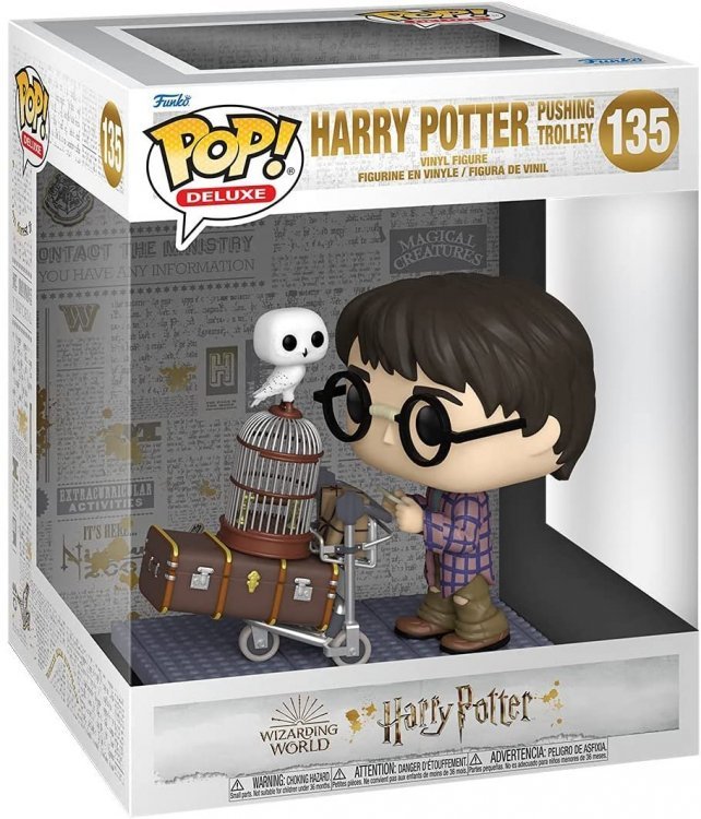 Фигурка Funko Pop Deluxe: Harry Potter 20th Anniversary - Harry Pushing Trolley фанко Гарри Поттер 135 Фигурка Funko Pop Deluxe: Harry Potter 20th Anniversary - Harry Pushing Trolley фанко Гарри Поттер 135
