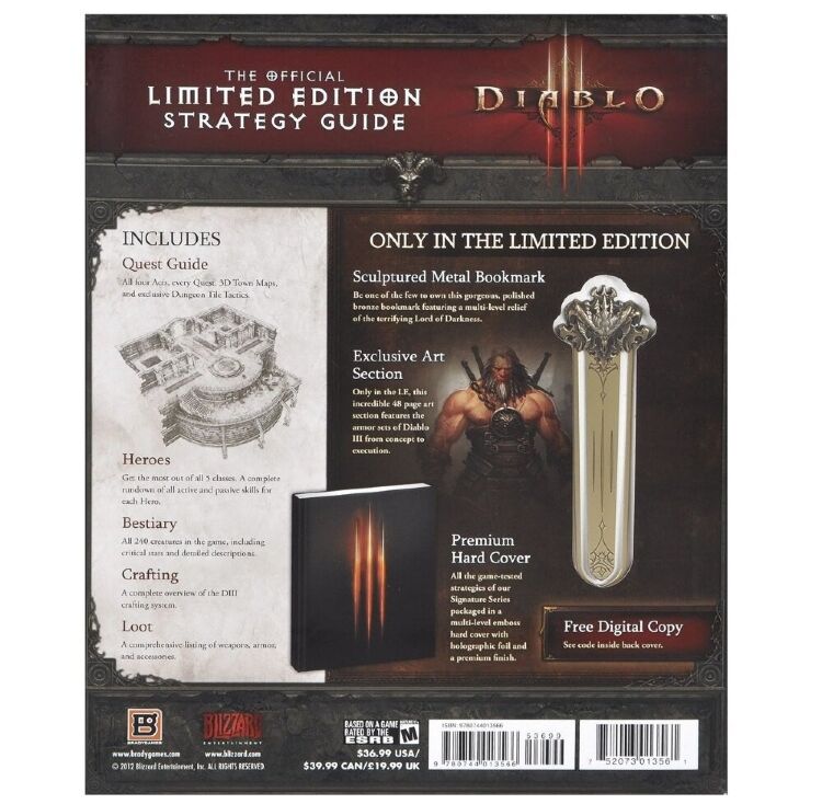 Книга Diablo 3: Strategy Guide, Limited Edition Тверда палітурка (Eng)