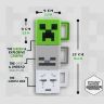 Набір 3 чашок Minecraft Stacking Coffee Mugs Creeper Skeleton and Ghast кружки Майнкрафт 250 мл